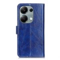 For Xiaomi Redmi Note 13 Pro 4G/Poco M6 Pro 4G Retro Crazy Horse Texture Leather Phone Case(Blue)