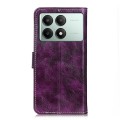 For Xiaomi Poco X6 Pro 5G/Redmi K70E Retro Crazy Horse Texture Leather Phone Case(Purple)