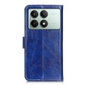 For Xiaomi Poco X6 Pro 5G/Redmi K70E Retro Crazy Horse Texture Leather Phone Case(Blue)