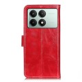For Xiaomi Poco X6 Pro 5G/Redmi K70E Retro Crazy Horse Texture Leather Phone Case(Red)