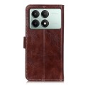 For Xiaomi Poco X6 Pro 5G/Redmi K70E Retro Crazy Horse Texture Leather Phone Case(Brown)
