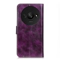 For Xiaomi Redmi A3 Retro Crazy Horse Texture Leather Phone Case(Purple)