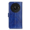 For Xiaomi Redmi A3 Retro Crazy Horse Texture Leather Phone Case(Blue)