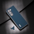 For Samsung Galaxy Z Fold5 ABEEL Genuine Silky Soft Black Edge Phone Case(Blue)