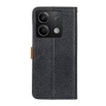 For Xiaomi Redmi Note 13 5G Global European Floral Embossed Leather Phone Case(Black)