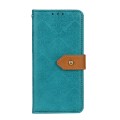 For Xiaomi Redmi Note 13 5G Global European Floral Embossed Leather Phone Case(Blue)