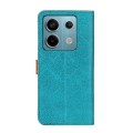 For Xiaomi Redmi Note 13 Pro/Poco X6 European Floral Embossed Leather Phone Case(Blue)