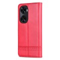 For Huawei nova 11 SE AZNS Magnetic Calf Texture Flip Leather Phone Case(Red)