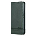For Huawei nova 11 SE AZNS Magnetic Calf Texture Flip Leather Phone Case(Dark Green)