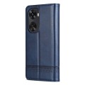 For Huawei nova 11 SE AZNS Magnetic Calf Texture Flip Leather Phone Case(Dark Blue)
