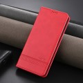 For Huawei Enjoy 70 Pro/nova 12i AZNS Magnetic Calf Texture Flip Leather Phone Case(Red)