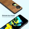 For Huawei Pocket 2 ABEEL Retro Litchi Texture PU Phone Case(Brown)