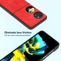 For Huawei Pocket 2 ABEEL Retro Litchi Texture PU Phone Case(Red)