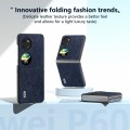 For Huawei Pocket 2 ABEEL Retro Litchi Texture PU Phone Case(Blue)
