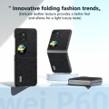 For Huawei P60 Pocket 2 ABEEL Retro Litchi Texture PU Phone Case(Black)