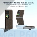 For Huawei P60 Pocket ABEEL Dream Litchi Texture PU Phone Case(Khaki)