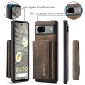 For Google Pixel 8A DG.MING M2 Series 3-Fold Multi Card Bag + Magnetic Phone Case(Coffee)