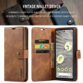 For Google Pixel 7A DG.MING Crazy Horse Texture Detachable Magnetic Leather Phone Case(Brown)