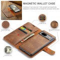 For Google Pixel 7A DG.MING Crazy Horse Texture Detachable Magnetic Leather Phone Case(Brown)