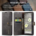 For Google Pixel 8A DG.MING Crazy Horse Texture Detachable Magnetic Leather Phone Case(Grey)
