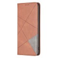 For Xiaomi Redmi K70 / K70 Pro Rhombus Texture Magnetic Leather Phone Case(Brown)