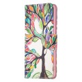 For Xiaomi Redmi K70 / K70 Pro Colored Drawing Pattern Leather Phone Case(Tree Life)