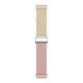 20mm Buckle Braided Nylon Watch Band(Coloful Starlight Pink)