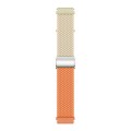 20mm Buckle Braided Nylon Watch Band(Starlight Orange)
