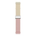 20mm Buckle Braided Nylon Watch Band(Starlight Silty Sand)