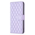 For Google Pixel 9 Pro Diamond Lattice Wallet Leather Flip Phone Case(Purple)