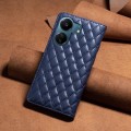 For Xiaomi Redmi 13C Diamond Lattice Magnetic Leather Flip Phone Case(Blue)