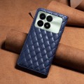 For Xiaomi Redmi K70 / K70 Pro Diamond Lattice Magnetic Leather Flip Phone Case(Blue)