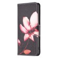 For Xiaomi Redmi 13C Colored Drawing Pattern Leather Phone Case(Lotus)