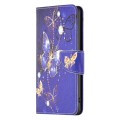 For Xiaomi Redmi 13C Colored Drawing Pattern Leather Phone Case(Purple Butterfly)