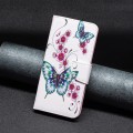 For Xiaomi Redmi Note 13 4G Global Colored Drawing Pattern Leather Phone Case(Flowers Butterfly)