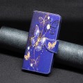 For Xiaomi Redmi Note 13 Pro 4G Global Colored Drawing Pattern Leather Phone Case(Purple Butterfly)