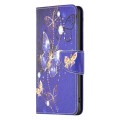 For Xiaomi Redmi Note 13 Pro 4G Global Colored Drawing Pattern Leather Phone Case(Purple Butterfly)