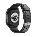 TK12 1.96 inch IP67 Waterproof Leather Band Smart Watch Supports ECG / Remote Families Care / Blueto