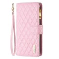 For Xiaomi Redmi K70E Diamond Lattice Zipper Wallet Leather Flip Phone Case(Pink)