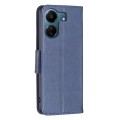 For Xiaomi Redmi 13C Two Butterflies Embossing Leather Phone Case(Blue)