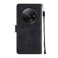 For Xiaomi Redmi A3 Skin-feel Embossed Leather Phone Case(Black)