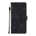 For Xiaomi Redmi Note 13 4G Global Skin-feel Embossed Leather Phone Case(Black)