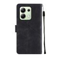 For Xiaomi Redmi Note 13 4G Global Skin Feel Embossed Leather Phone Case(Black)
