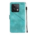 For Xiaomi Redmi Note 13 5G Global Skin-feel Embossed Leather Phone Case(Green)