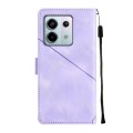 For Xiaomi Redmi Note 13 Pro 5G Global Skin-feel Embossed Leather Phone Case(Light Purple)
