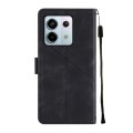 For Xiaomi Redmi Note 13 Pro 5G Global Skin Feel Embossed Leather Phone Case(Black)