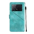 For Xiaomi Redmi K70E Skin-feel Embossed Leather Phone Case(Green)