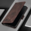 For Xiaomi Civi 1S Skin Feel Embossed Leather Phone Case(Brown)