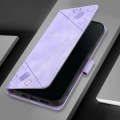 For Xiaomi Mi 11 Skin Feel Embossed Leather Phone Case(Light Purple)