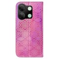 For Infinix Smart 7 HD Colorful Magnetic Buckle Leather Phone Case(Pink)